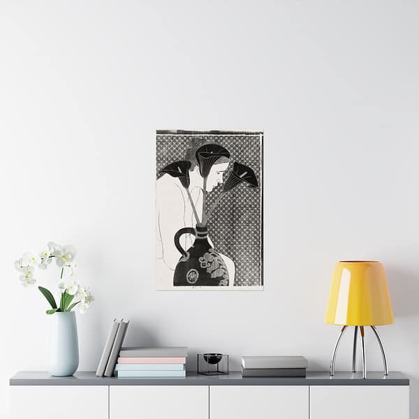 15896376492518163355_2048.jpeg Black Calla Lilies - Samuel Jessurun de Mesquita (1912) - Art Deco Poster Print