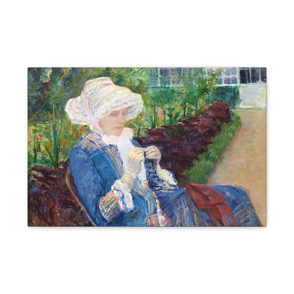 1866639577288952611_2048.jpeg Lydia Crocheting in the Garden at Marly - Mary Cassatt (1880) - Impressionist Canvas Print
