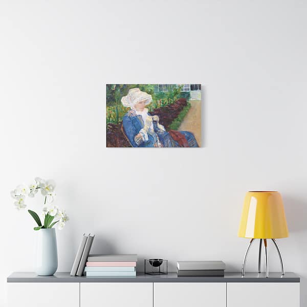 413876681389476765_2048.jpeg Lydia Crocheting in the Garden at Marly - Mary Cassatt (1880) - Impressionist Canvas Print