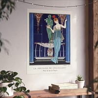 15618097237893253655_2048.jpeg La Fontaine de Coquillages - Robe du soir de Paquin - George Barbier (1914) - Art Deco Poster Print