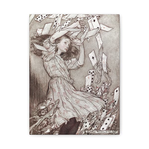 10499954607386675206_2048.jpeg Alice's Adventures in Wonderland - Arthur Rackham (1907) - Vintage Art Canvas Print