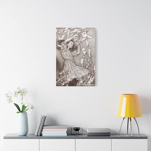 6159200536462789657_2048.jpeg Alice's Adventures in Wonderland - Arthur Rackham (1907) - Vintage Art Canvas Print