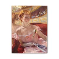 3239850604884120207_2048.jpeg Woman with a Pearl Necklace in a Loge - Mary Cassatt (1879) - Impressionist Canvas Print