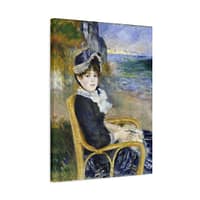 786724242103187804_2048.jpeg By the Seashore - Pierre-Auguste Renoir (1883) - Impressionist Canvas Print