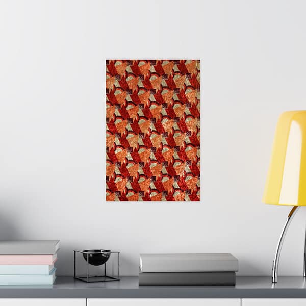 11120263455797968372_2048.jpeg Purple, Red, Orange and Cream Geometric Design (c. 1923) - Art Deco Poster Print