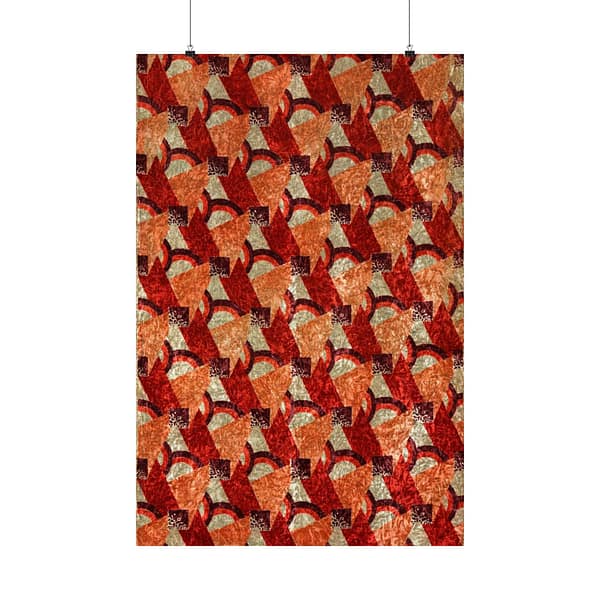 16079640295666602057_2048.jpeg Purple, Red, Orange and Cream Geometric Design (c. 1923) - Art Deco Poster Print