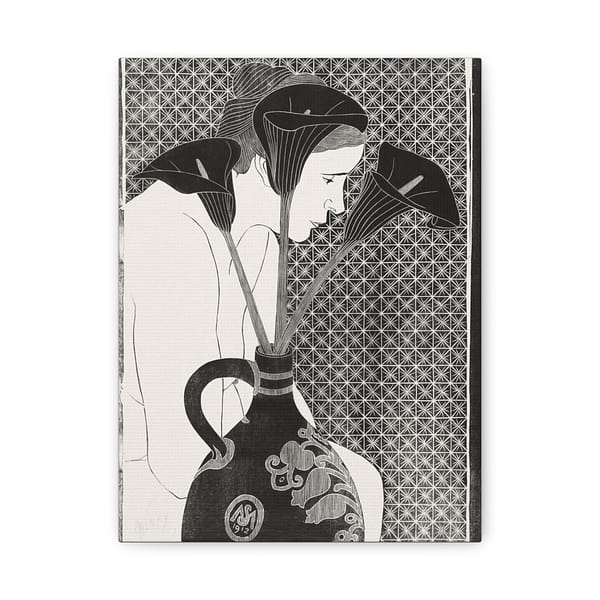 1337442250963132175_2048.jpeg Black Calla Lilies - Samuel Jessurun de Mesquita (1912) - Art Deco Canvas Print