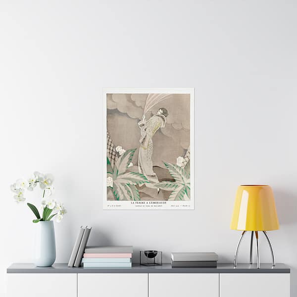 10622674299884649421_2048.jpeg La Femme a l'Émeraude, Manteau en Tigre, de Max-Leroy - Charles Martin (1923) - Art Deco Poster Print