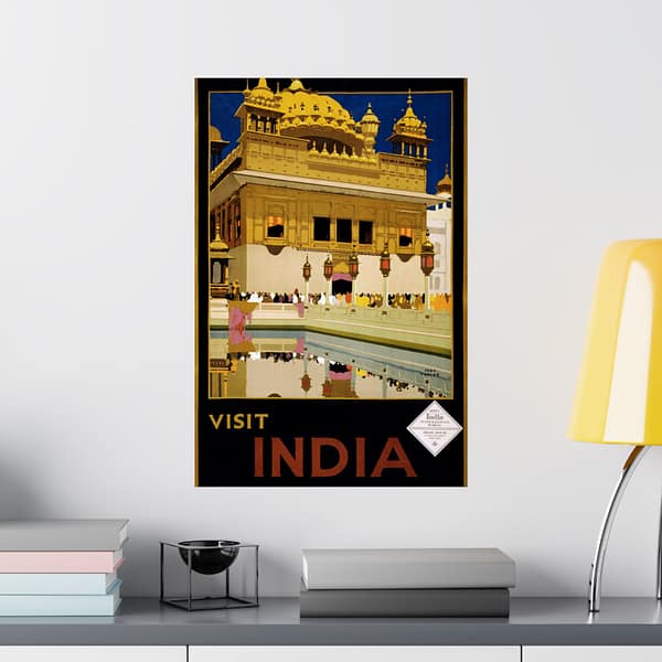 14576660341260521006_2048.jpeg Visit India – India State Railways Bureau (c. 1935) – Vintage Travel Poster Print