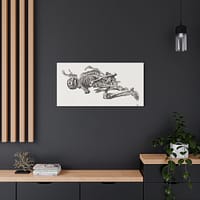 17017886316348054354_2048.jpeg A Human Skeleton - James Ward (c. 1800) - Vintage Art Canvas Print