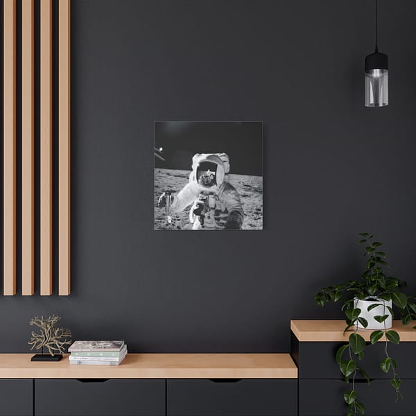 657118612856650364_2048.jpeg Astronaut Alan Bean on the Moon - Apollo 12 Mission - NASA (1969) - Space Age Canvas Print