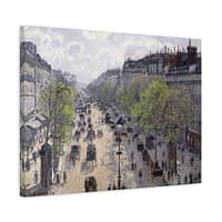 9171701220673335714_2048.jpeg The Boulevard Montmartre, Spring - Camille Pissarro (1897) - Impressionist Canvas Print