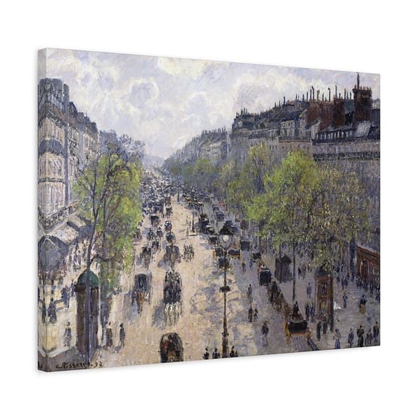 9171701220673335714_2048.jpeg The Boulevard Montmartre, Spring - Camille Pissarro (1897) - Impressionist Canvas Print