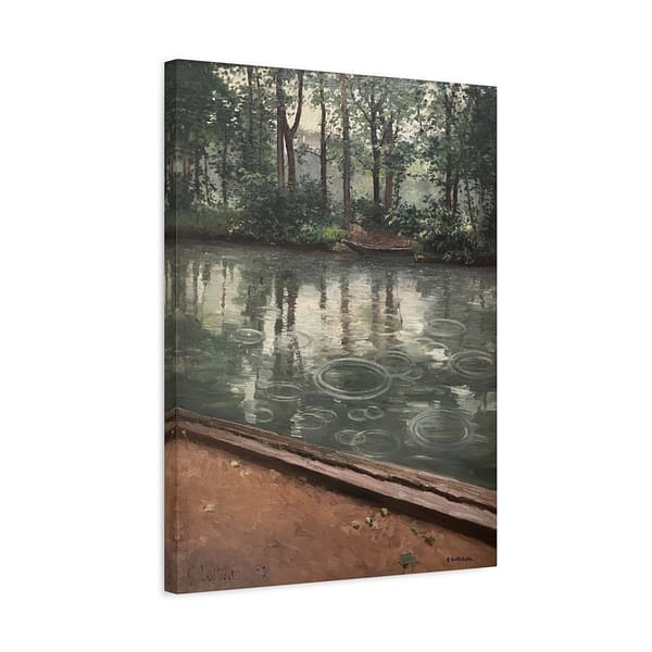 1768765780211611406_2048.jpeg The Yerres, Effect of Rain - Gustave Caillebotte (1875) - Impressionist Canvas Print