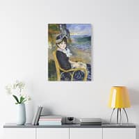 16889252305555877762_2048.jpeg By the Seashore - Pierre-Auguste Renoir (1883) - Impressionist Canvas Print