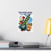 17743806378799482400_2048.jpeg Your Victory Garden Counts More Than Ever! - Hubert Morley (1945) - Patriotic WWII Poster Print
