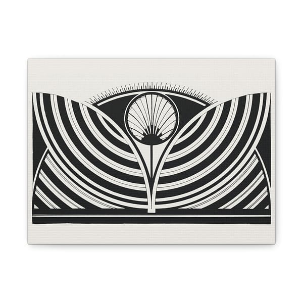 13966175778587088519_2048.jpeg Stylized Floral Pattern (Gestileerd bloemmotief) - Jessurun de Mesquita (c.1905) - Art Deco Canvas Print