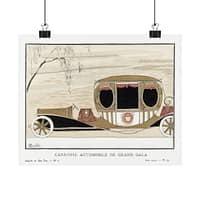 9098967958470911825_2048-1.jpeg Grand Gala Automobile Coach (Carosse Automobile de Grand Gala) - Charles Martin (1914) - Art Deco Poster Print