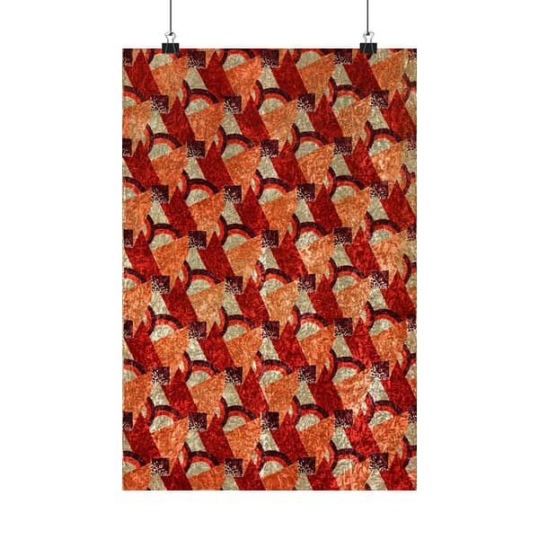 11768171622587184084_2048.jpeg Purple, Red, Orange and Cream Geometric Design (c. 1923) - Art Deco Poster Print