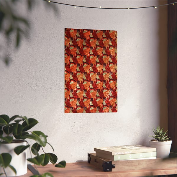 4863748646672670821_2048.jpeg Purple, Red, Orange and Cream Geometric Design (c. 1923) - Art Deco Poster Print