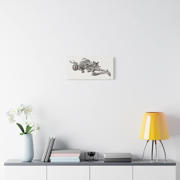 16124535533133567685_2048.jpeg A Human Skeleton - James Ward (c. 1800) - Vintage Art Canvas Print