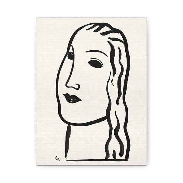 4351636353475061295_2048.jpeg Woman's Head - Leo Gestel - Art Deco Canvas Print