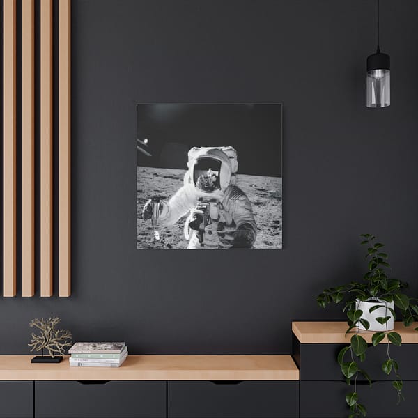 17045009966870751427_2048.jpeg Astronaut Alan Bean on the Moon - Apollo 12 Mission - NASA (1969) - Space Age Canvas Print