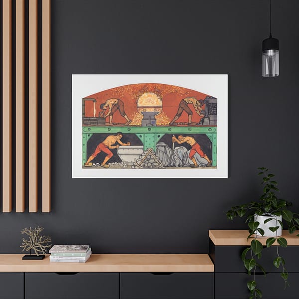 11678358439939586042_2048.jpeg The Industry - Richard Roland Holst (c. 1900-01) - Art Nouveau Canvas Print