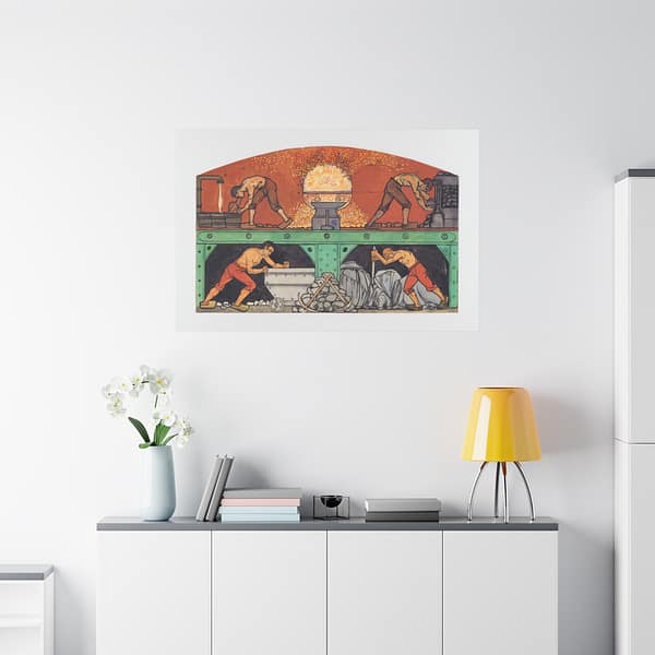 17498426024493366231_2048.jpeg The Industry - Richard Roland Holst (c. 1900-01) - Art Nouveau Canvas Print