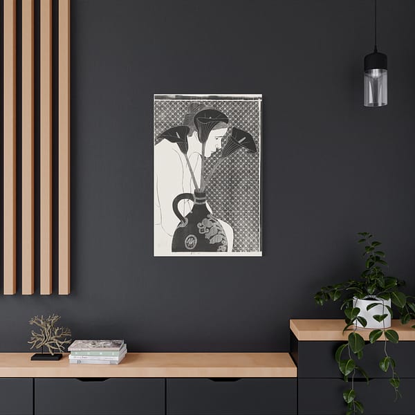 5819914563639432711_2048.jpeg Black Calla Lilies - Samuel Jessurun de Mesquita (1912) - Art Deco Canvas Print