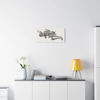 7984726653083969468_2048.jpeg A Human Skeleton - James Ward (c. 1800) - Vintage Art Canvas Print