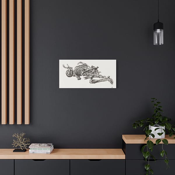 14548776394695640170_2048.jpeg A Human Skeleton - James Ward (c. 1800) - Vintage Art Canvas Print
