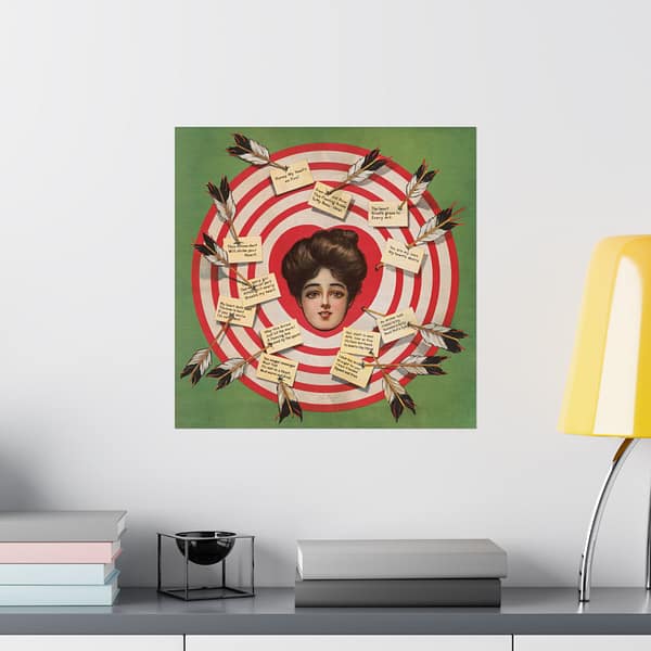 5599247412159215791_2048.jpeg The Target - Artist Unknown (1907) - Vintage Art Poster Print