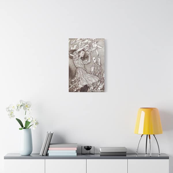 3733527143435923574_2048.jpeg Alice's Adventures in Wonderland - Arthur Rackham (1907) - Vintage Art Canvas Print