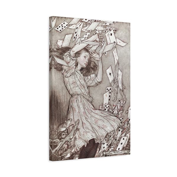 6750975299316339559_2048.jpeg Alice's Adventures in Wonderland - Arthur Rackham (1907) - Vintage Art Canvas Print