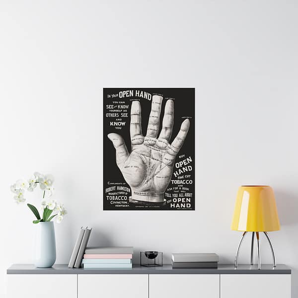 6275622976700225150_2048-1.jpeg In Your Open Hand - Palm Reading Ad - R. J. Killick (1887) - Vintage Art Poster Print