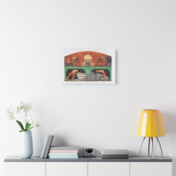 14169361697076813786_2048.jpeg The Industry - Richard Roland Holst (c. 1900-01) - Art Nouveau Canvas Print