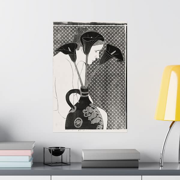 10549739530736036479_2048.jpeg Black Calla Lilies - Samuel Jessurun de Mesquita (1912) - Art Deco Poster Print