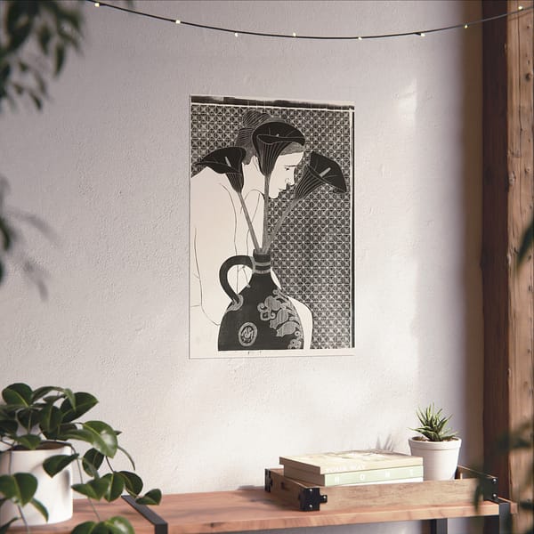 7455882376429558765_2048.jpeg Black Calla Lilies - Samuel Jessurun de Mesquita (1912) - Art Deco Poster Print