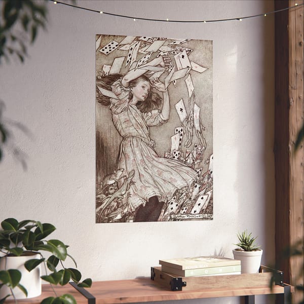 3744285925442310458_2048.jpeg Alice's Adventures in Wonderland - Arthur Rackham (1907) - Vintage Art Poster Print