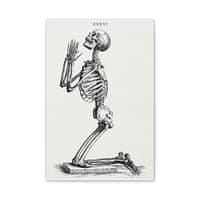 15423148070202683389_2048.jpeg Human Skeleton Kneeling in Prayer - William Cheselden (1733) - Vintage Art Canvas Print