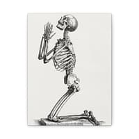 2254177966934217801_2048.jpeg Human Skeleton Kneeling in Prayer - William Cheselden (1733) - Vintage Art Canvas Print