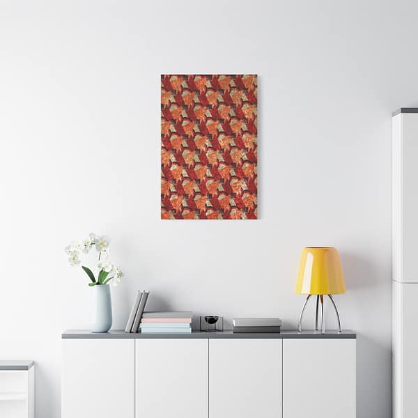 5670901077293237156_2048.jpeg Purple, Red, Orange and Cream Geometric Design (c. 1923) - Art Deco Canvas Print
