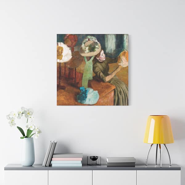 11415028515278992365_2048.jpeg The Millinery Shop - Edgar Degas (c. 1879-86) - Impressionist Canvas Print