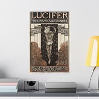 15475276850483517443_2048.jpeg Lucifer - Mourning Game of Vondel (Treurspel van Vondel) - Richard Roland Holst (1910) - Art Nouveau Poster Print