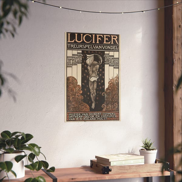12604563114914669305_2048.jpeg Lucifer - Mourning Game of Vondel (Treurspel van Vondel) - Richard Roland Holst (1910) - Art Nouveau Poster Print