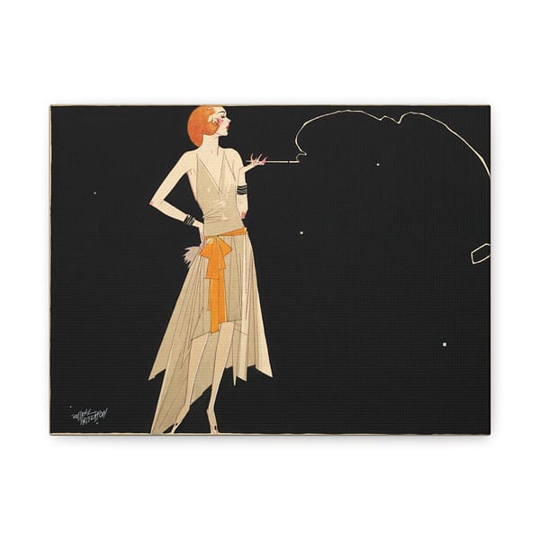 6521380927381044269_2048-1.jpeg Where There's Smoke There's Fire - Russell Patterson (c. 1920s) - Art Deco Canvas Print