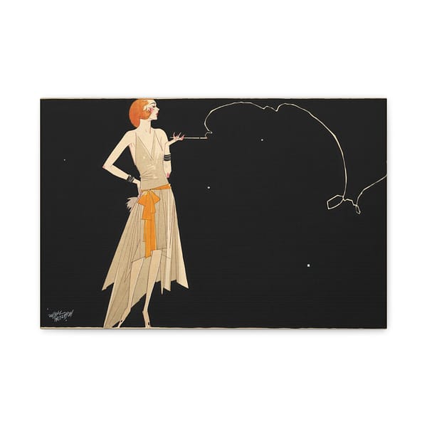 6658797384260724944_2048-1.jpeg Where There's Smoke There's Fire - Russell Patterson (c. 1920s) - Art Deco Canvas Print