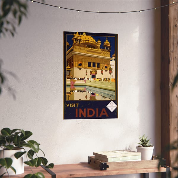 8060797494072091209_2048.jpeg Visit India – India State Railways Bureau (c. 1935) – Vintage Travel Poster Print