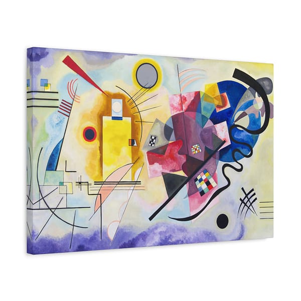 17385823958816305434_2048.jpeg Yellow Red Blue (Jaune Rouge Bleu) - Wassily Kandinsky (1925) - Art Deco Canvas Print